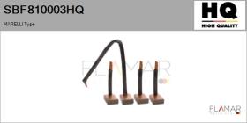 HQ SBF810003HQ - Jgo.Escobillas Motor Arranque