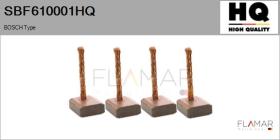 HQ SBF610001HQ - Jgo.Escobillas Motor Arranque