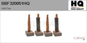 HQ SBF320051HQ - Jgo.Escobillas Motor Arranque