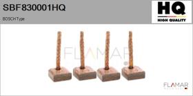 HQ SBF830001HQ - Jgo.Escobillas Motor Arranque