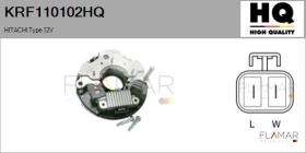 HQ KRF110102HQ - KIT REP.ALT. NUEVO HITACHI Type 12V