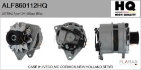 HQ ALF860112HQ - LETRIKA Type 12V 120Amp PR8