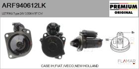 MAHLE ARF940612LK - LETRIKA Type 24V 3,50kW 9T