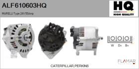 HQ ALF610603HQ - MARELLI Type 24V 55Amp