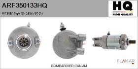 HQ ARF350133HQ - MITSUBA Type 12V 0,60kW 9T CW