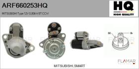 HQ ARF660253HQ - MITSUBISHI Type 12V 0,80kW 8T CCW