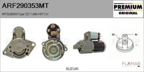 MITSUBISHI ARF290353MT - MITSUBISHI Type 12V 1,40kW 8T
