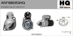 HQ ARF680353HQ - MITSUBISHI Type 12V 1,40kW 9T CW