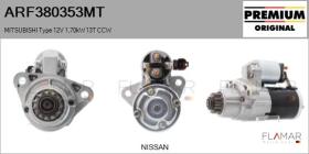 MITSUBISHI ARF380353MT - MITSUBISHI Type 12V 1,70kW 13T