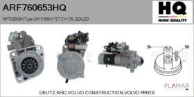 HQ ARF760653HQ - MITSUBISHI Type 24V 5,50kW 12T CW