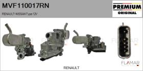 RENAULT NISSAN MVF110017RN - Modulo-EGR