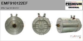 EFEL EMF910122EF - MOT.ELEC. NUEVO ORIG. EFEL Type 12V 2kW CW