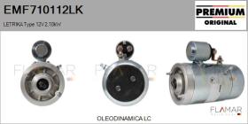 MAHLE EMF710112LK - MOT.ELEC. NUEVO ORIG. LETRIKA Type 12V 2,10kW
