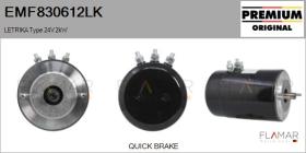 MAHLE EMF830612LK - MOT.ELEC. NUEVO ORIG. LETRIKA Type 24V 2,00kW