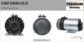 MAHLE EMF940612LK - MOT.ELEC. NUEVO ORIG. LETRIKA Type 24V 3,00kW