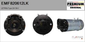 MAHLE EMF820612LK - MOT.ELEC. NUEVO ORIG. LETRIKA Type 24V 3,00kW
