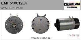 MAHLE EMF510612LK - MOT.ELEC. NUEVO ORIG. LETRIKA Type 24V 3,20kW CW