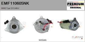 NIKKO EMF110605NK - MOT.ELEC. NUEVO ORIG. NIKKO Type 48V 0,40kW