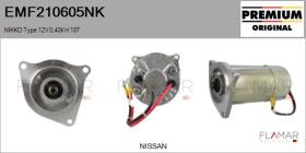 NIKKO EMF210605NK - MOT.ELEC. NUEVO ORIG. NIKKO Type 48V 0,4kW 18T