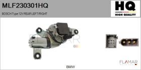 HQ MLF230301HQ - MOT.LP. NUEVO BOSCH Type 12V REAR HHD