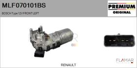 BOSCH MLF070101BS - MOT.LP. NUEVO ORIG. BOSCH Type 12V FRONT VHD