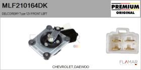 DELCO REMY KOREA MLF210164DK - MOT.LP. NUEVO ORIG. CHEVROLET Type 12V FRONT VHD