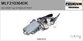 DELCO REMY KOREA MLF210364DK - MOT.LP. NUEVO ORIG. DELCOREMY Type 12V REAR HHD