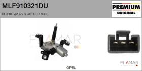 DELPHI MLF910321DU - MOT.LP. NUEVO ORIG. DELPHI Type 12V REAR HHD