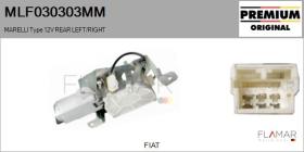 MARELLI MLF030303MM - MOT.LP. NUEVO ORIG. MARELLI Type 12V REAR HHD