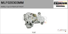 MARELLI MLF020303MM - MOT.LP. NUEVO ORIG. MARELLI Type 12V REAR HHD