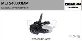 MARELLI MLF240303MM - MOT.LP. NUEVO ORIG. MARELLI Type 12V REAR HHD