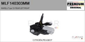 MARELLI MLF140303MM - MOT.LP. NUEVO ORIG. MARELLI Type 12V REAR HHD