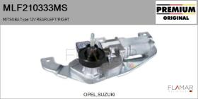 MITSUBA MLF210333MS - MOT.LP. NUEVO ORIG. MITSUBA Type 12V REAR HHD