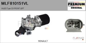VALEO MLF810151VL - MOT.LP. NUEVO ORIG. VALEO Type 12V FRONT VHD