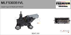 VALEO MLF530351VL - MOT.LP. NUEVO ORIG. VALEO Type 12V REAR HHD