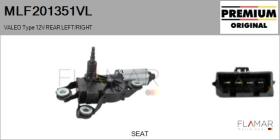 VALEO MLF201351VL - MOT.LP. NUEVO ORIG. VALEO Type 12V REAR HHD