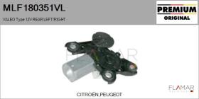 VALEO MLF180351VL - MOT.LP. NUEVO ORIG. VALEO Type 12V REAR HHD