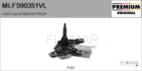 VALEO MLF590351VL - MOT.LP. NUEVO ORIG. VALEO Type 12V REAR HHD