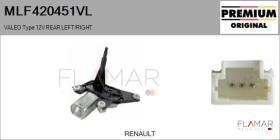 VALEO MLF420451VL - MOT.LP. NUEVO ORIG. VALEO Type 12V REAR HHD
