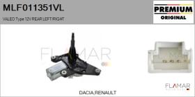 VALEO MLF011351VL - MOT.LP. NUEVO ORIG. VALEO Type 12V REAR HHD