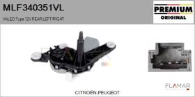 VALEO MLF340351VL - MOT.LP. NUEVO ORIG. VALEO Type 12V REAR HHD