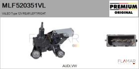 VALEO MLF520351VL - MOT.LP. NUEVO ORIG. VALEO Type 12V REAR HHD