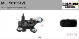 VALEO MLF501351VL - MOT.LP. NUEVO ORIG. VALEO Type 12V REAR HHD