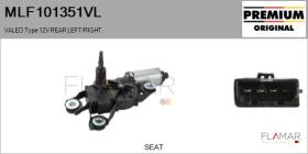 VALEO MLF101351VL - MOT.LP. NUEVO ORIG. VALEO Type 12V REAR HHD