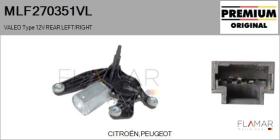 VALEO MLF270351VL - MOT.LP. NUEVO ORIG. VALEO Type 12V REAR HHD