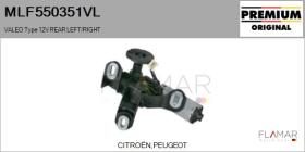 VALEO MLF550351VL - MOT.LP. NUEVO ORIG. VALEO Type 12V REAR HHD