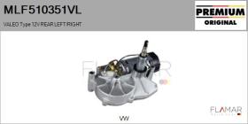 VALEO MLF510351VL - MOT.LP. NUEVO ORIG. VALEO Type 12V REAR HHD