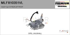 VALEO MLF810351VL - MOT.LP. NUEVO ORIG. VALEO Type 12V REAR HHD
