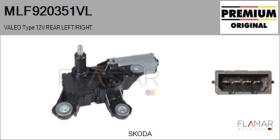 VALEO MLF920351VL - MOT.LP. NUEVO ORIG. VALEO Type 12V REAR HHD