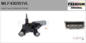 VALEO MLF430351VL - MOT.LP. NUEVO ORIG. VALEO Type 12V REAR HHD